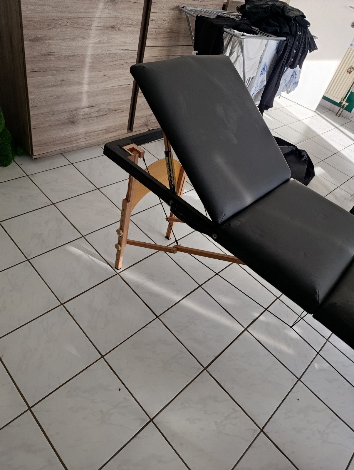 Opvouwbare massage tafel met draagzak, Ophalen