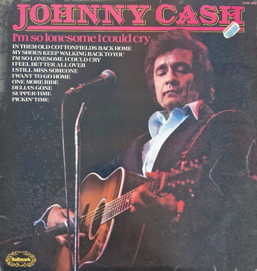LP Johnny Cash " I'm so lonesome I could cry ", Gebruikt, 1980 - 1989, Ophalen of Verzenden, 12 inch
