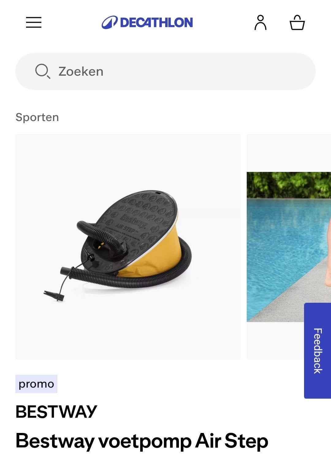 Pompe à air manuelle pour matelas et piscine gonflable, Enlèvement ou Envoi, Utilisé, Manuellement
