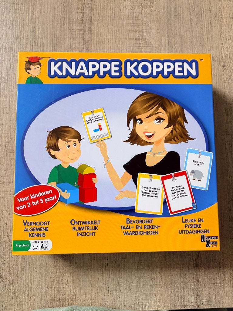 Gezelschapsspel knappe koppen, Vijf spelers of meer, Ophalen, Nieuw, University Games