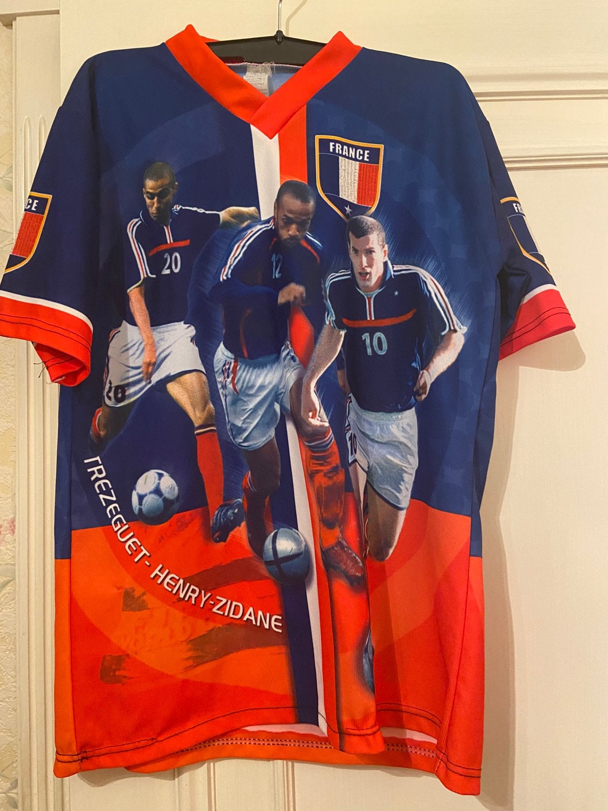 Teeshirt maillot foot français, Ophalen, Gedragen, Maat 46 (S) of kleiner, Kleding