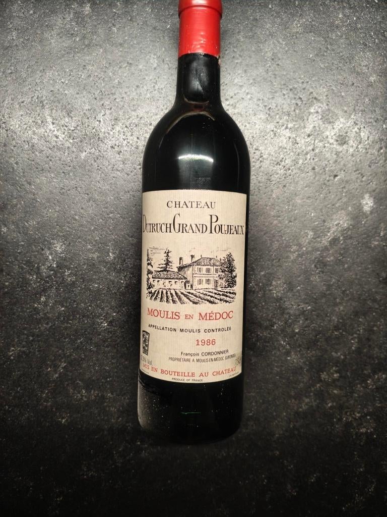 CHÂTEAU DUTRUCH GRAND POUJEAUX - MOULIS DANS LE MÉDOC 1986, Enlèvement, Vin rouge