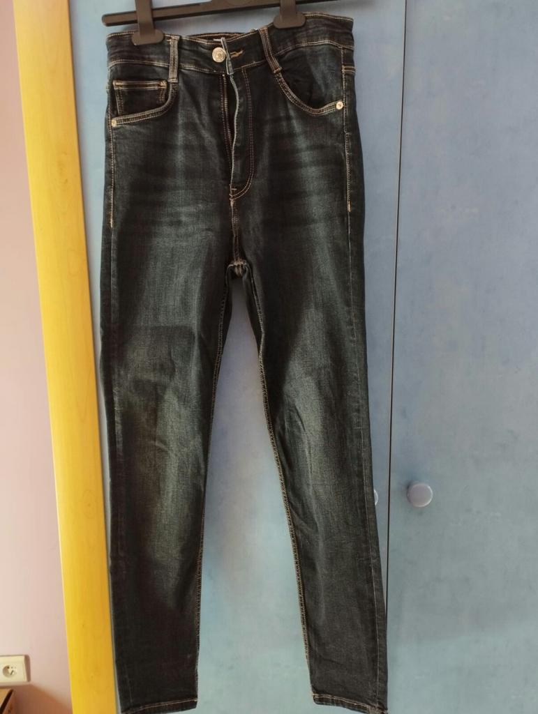 Donkerblauwe skinny jeans - maat 170 - ZARA, Ophalen of Verzenden