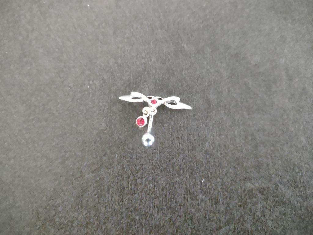 Twee navelsieraden (zie foto’s & omschrijving), Bijoux, Sacs & Beauté, Piercings, Enlèvement, Acier, Piercing nombril
