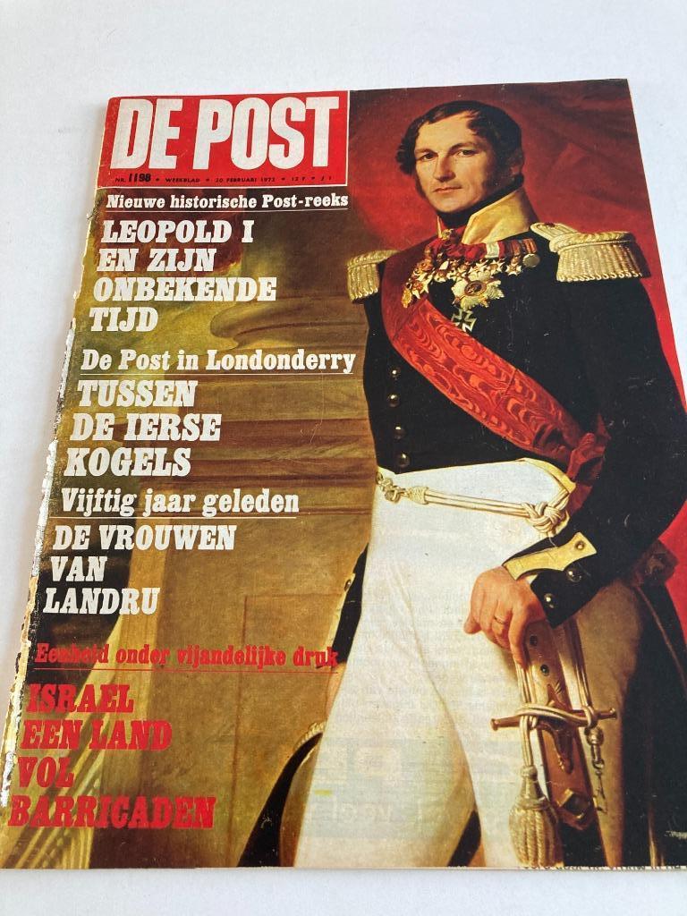 " De Post "nr 1198 1972 : Leopold I, Landru, Eternit, Israël, Ophalen of Verzenden, 1960 tot 1980, Tijdschrift