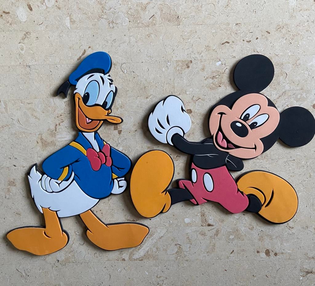 Disney Muurdecoratie Set Decofun– Mickey Mouse & Donald Duck, Verzamelen, Ophalen of Verzenden, Donald Duck, Zo goed als nieuw