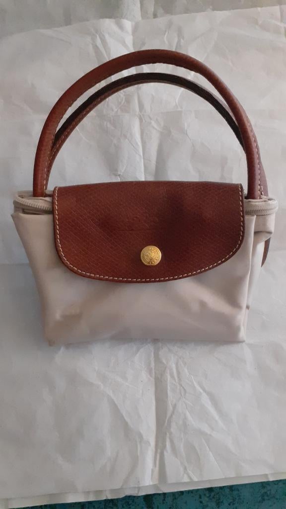 Longchamp Le Pliage S tas, Gebruikt, Beige, Handtas