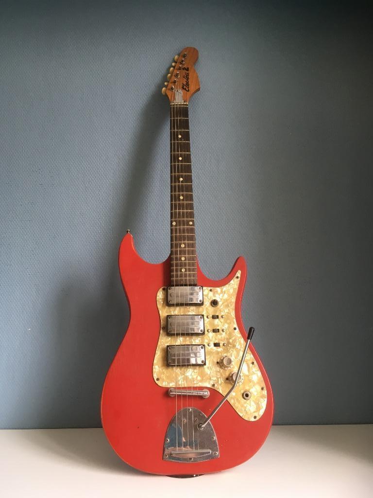 elektrische vintage gitaar Egmond Airstream / Electra 2, Muziek en Instrumenten, Ophalen, Gebruikt