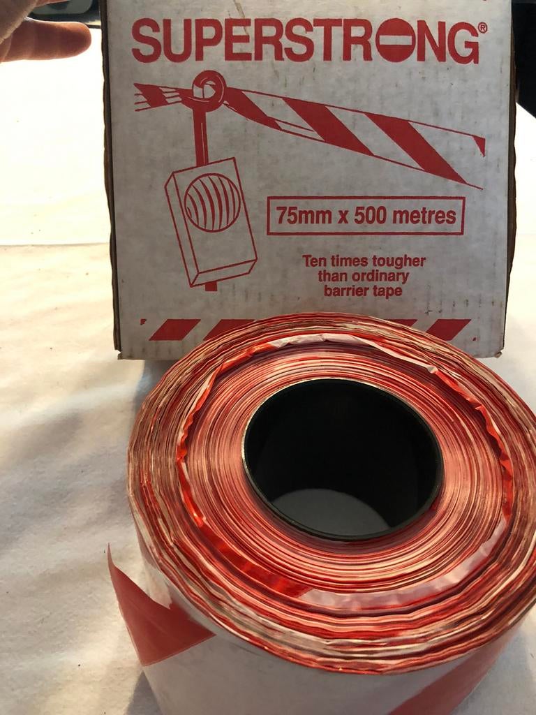 Bande signalisation chantier 500m, Enlèvement, Comme neuf