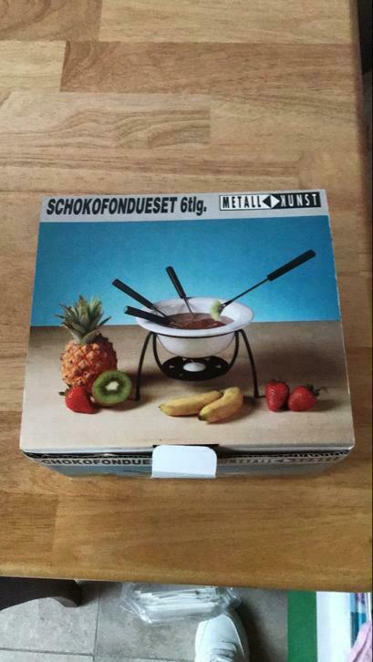 Chocolade fondue set, Elektronische apparatuur, Gourmetstellen, Ophalen of Verzenden, Zo goed als nieuw