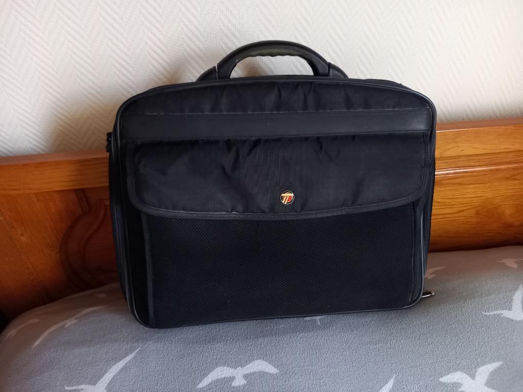 Cartable -mallette, Enlèvement, Comme neuf, Noir, Sac à bandoulière