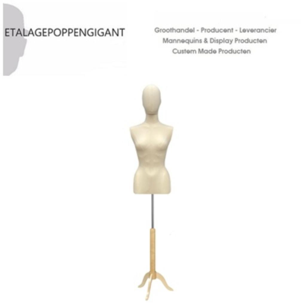 Nieuw Dames Paspoppen -Buste's Linnen met Hoofd EPG, Overige kleuren, Verzenden, Nieuw, Accessoires