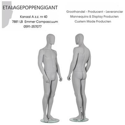 Heren Mannequins I Nieuwe Collectie I Semi Abstract I NOOS, Neuf, Gris, Enlèvement ou Envoi, ETALAGEPOPPENGIGANT.NL
