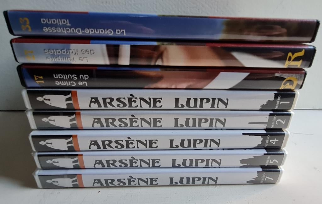 5 DVD d'Arsène Lupin + 3 DVD de Les Brigades du Tigre, CD & DVD, À partir de 12 ans, Enlèvement ou Envoi, Comme neuf, Action et Aventure