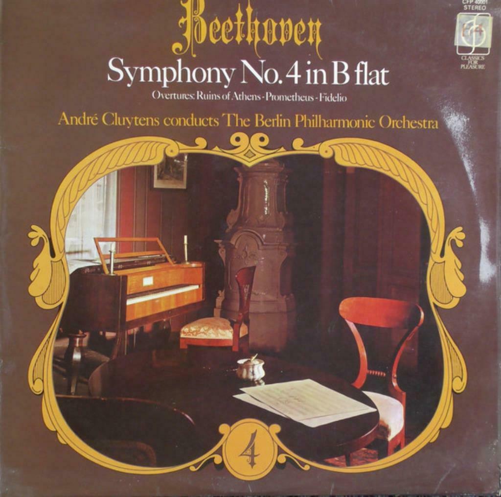 LP Beethoven A Cluytens Berlin Philharmonic Orchestra 1960, Cd's en Dvd's, Vinyl | Klassiek, Gebruikt, Orkest of Ballet, Classicisme