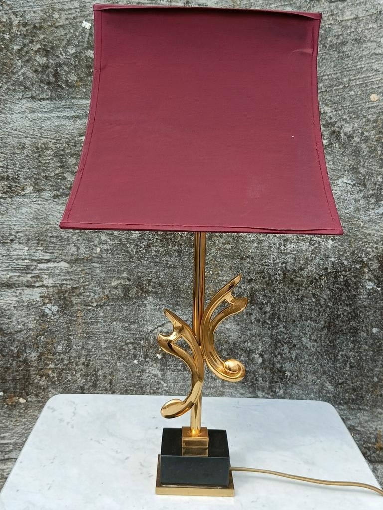 Vintage Deknudt tafellamp jaren 70, Ophalen of Verzenden, Gebruikt, Stof