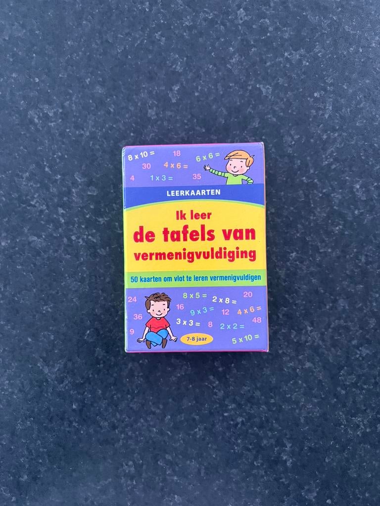 Flash kaarten maaltafels leren, Ophalen, Zo goed als nieuw, Rekenen