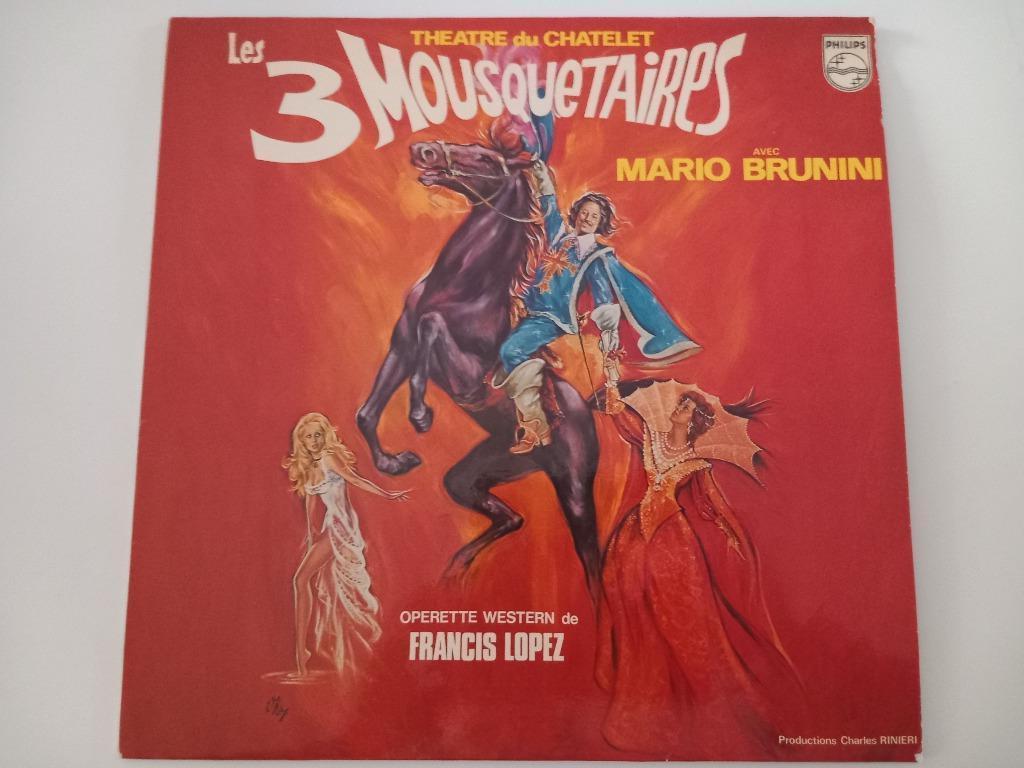 Vinyle LP Les 3 Mousquetaires Bande originale Musique de fil, Enlèvement ou Envoi, 12 pouces