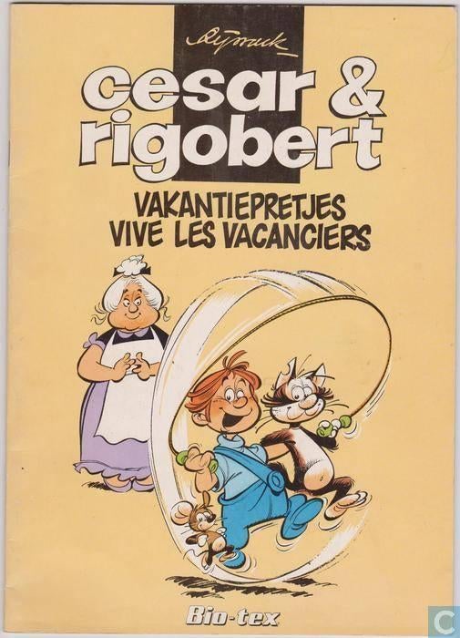 Cesar & Rigobert - Vakantiepretjes - 1e druk, Eén stripboek, Ophalen of Verzenden, Gelezen