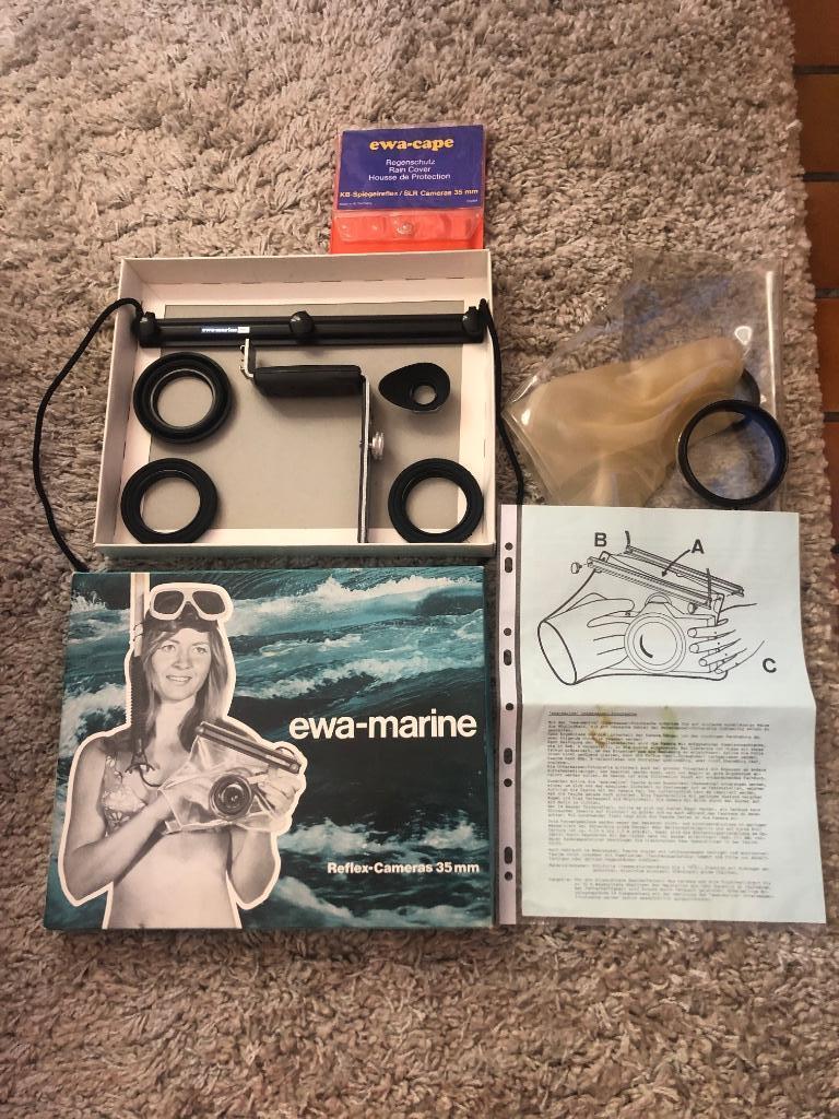 EWA-Marine onderwater hoes vintage, Ophalen, Complete set