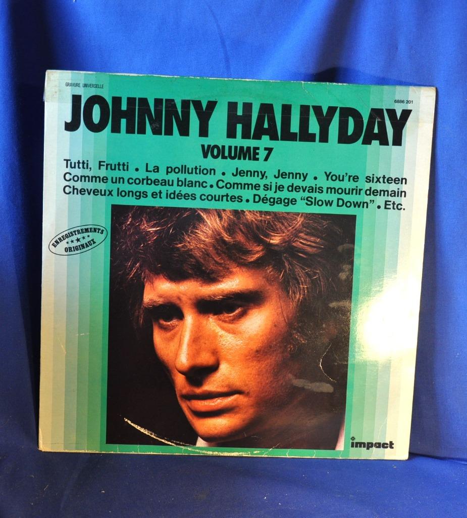 vinyl 33 tours johnny halliday volume 7(x2023), Ophalen of Verzenden, Gebruikt, Poprock