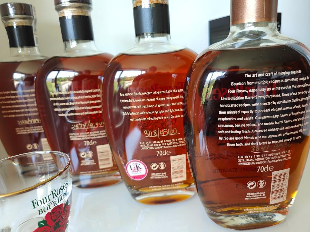 Four Roses Limited Edition Small Batch 2019,' 20, '21, 2022, Verzamelen, Overige gebieden, Overige typen, Nieuw, Ophalen of Verzenden