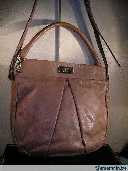 werkkleding handtas + afneembare marc jacobs leren schouderb, Ophalen of Verzenden, Gebruikt