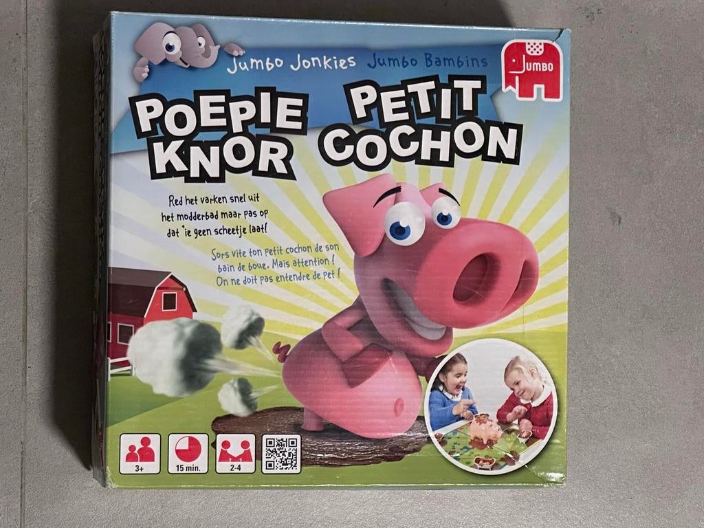 Poepie Knor gezelschapsspel, Hobby en Vrije tijd, Ophalen, Zo goed als nieuw