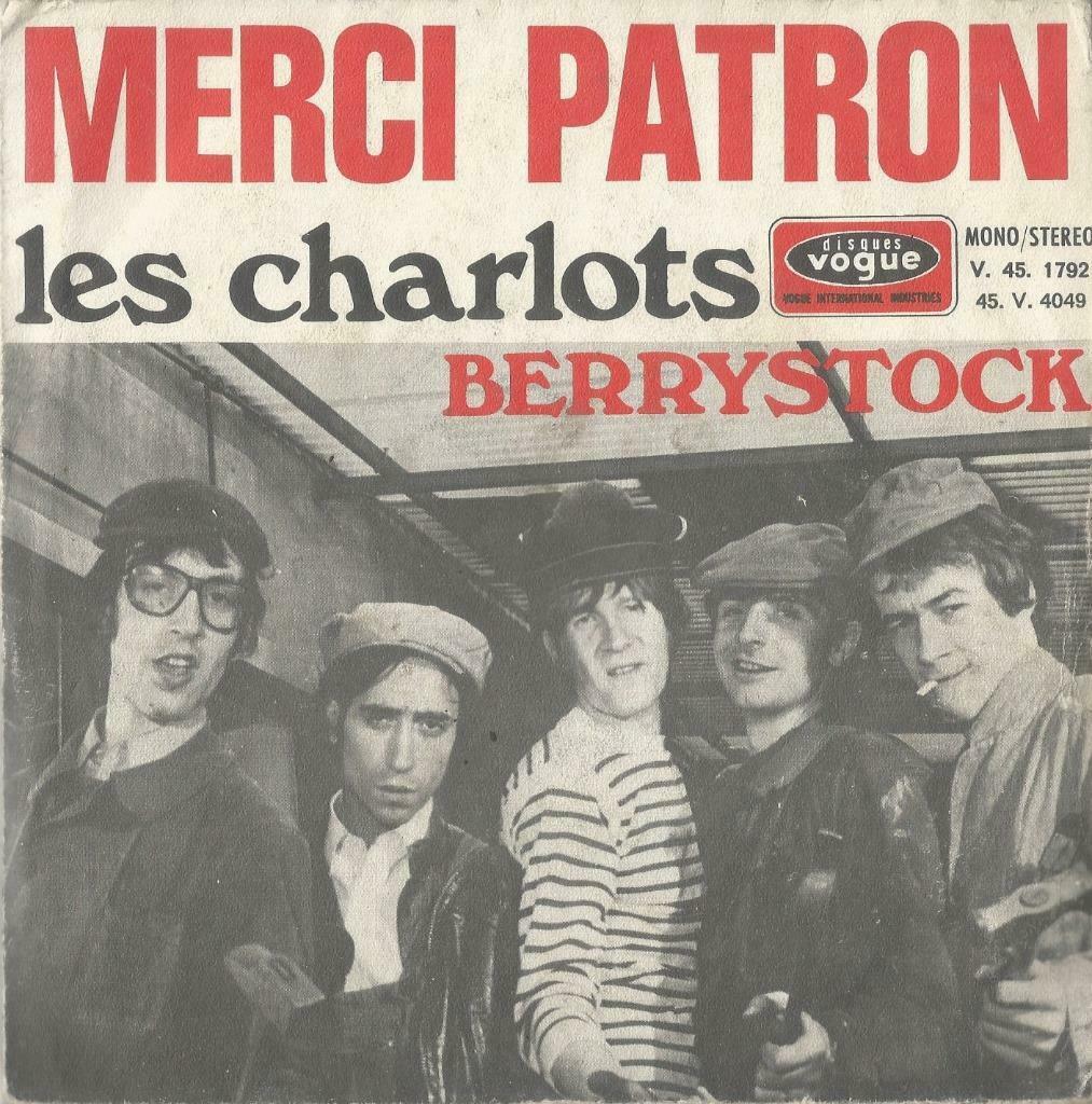 Les Charlots – Merci patron / Berrystock - Single, CD & DVD, Enlèvement ou Envoi, Single, Utilisé, Pop