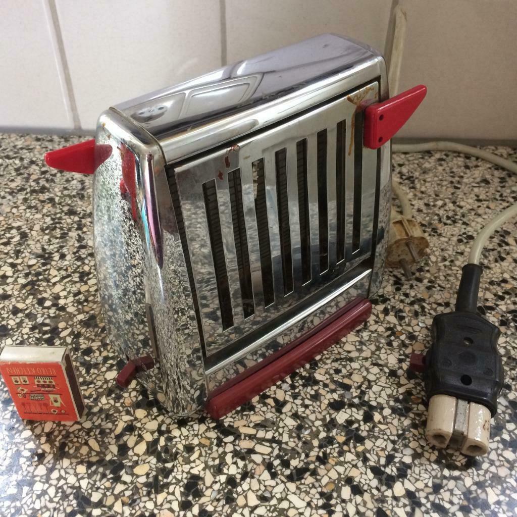 Ouderwetse broodrooster zilver Rowenta jaren 70 E2514, Ophalen of Verzenden, Witgoed