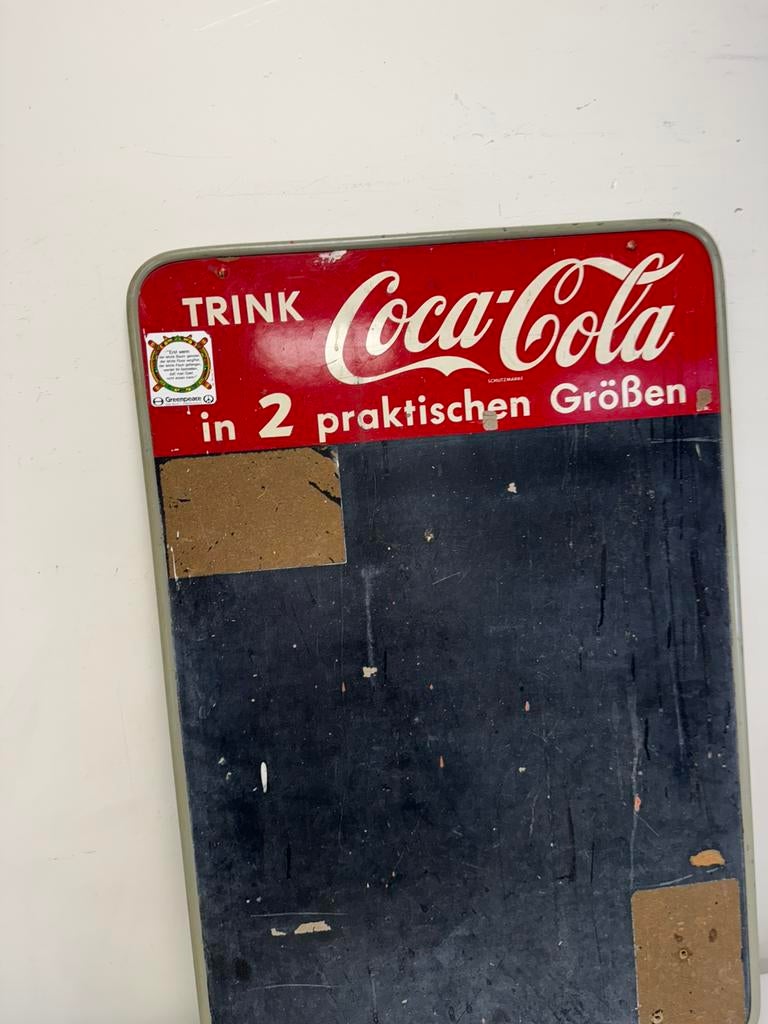 Coca Cola reclame krijtbord, Verzamelen, Merken en Reclamevoorwerpen, Ophalen of Verzenden, Gebruikt, Reclamebord