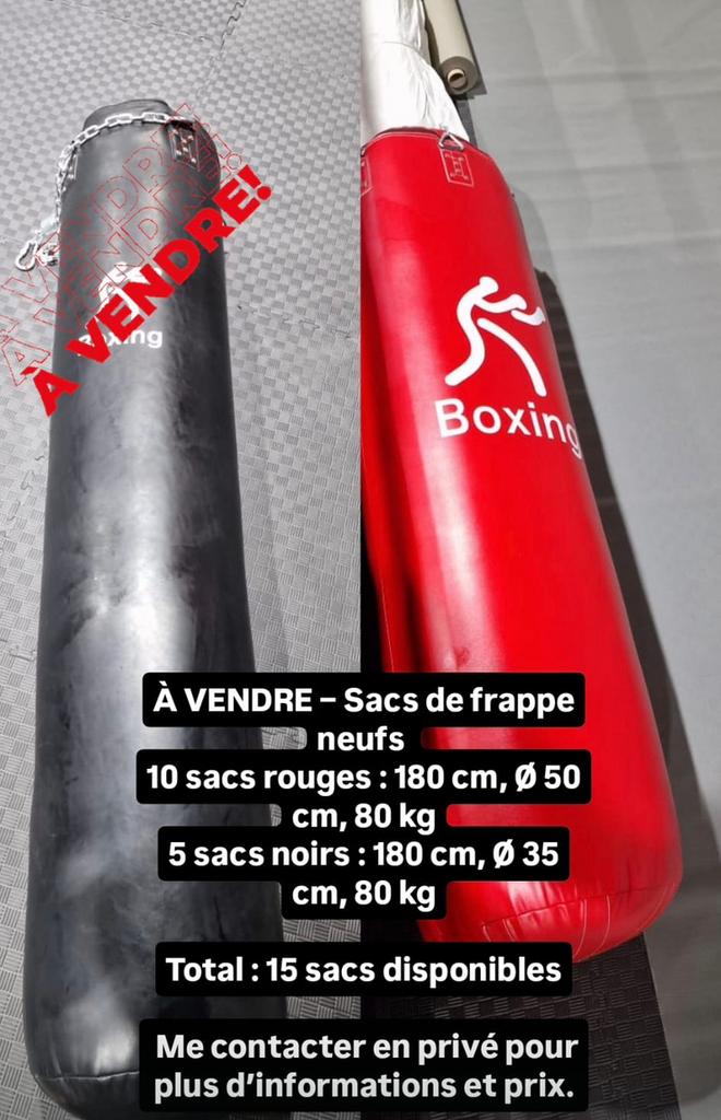 Sacs de frappe neuf a vendre, Sports & Fitness, Enlèvement, Neuf