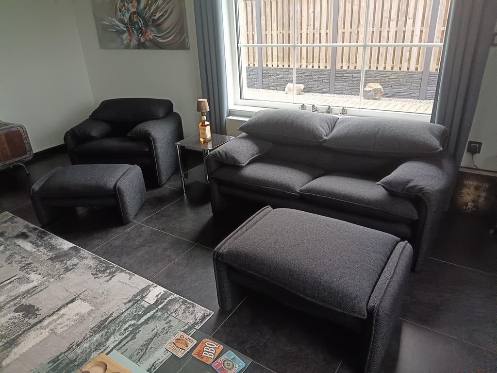 Cassina Maralonga, Maison & Meubles, Canapés | Coins salons complets, Neuf, Synthétique, Métal, Tissus, Autres matériaux, Enlèvement ou Envoi