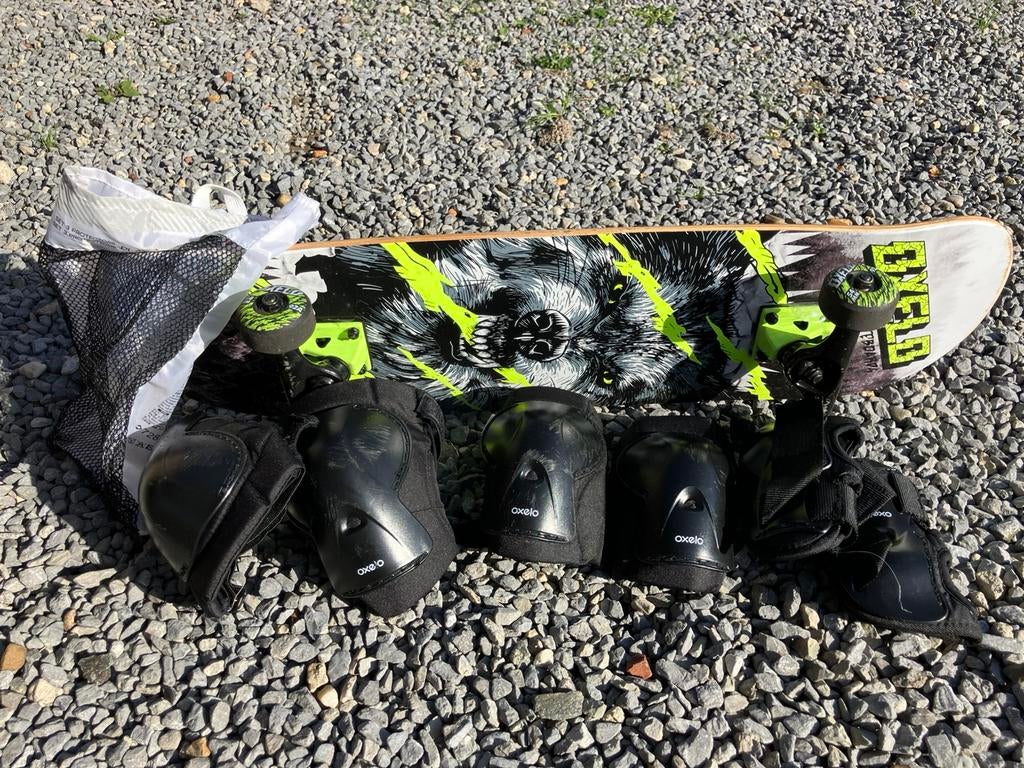 Skateboard + bescherming, Enlèvement, Utilisé, Skateboard
