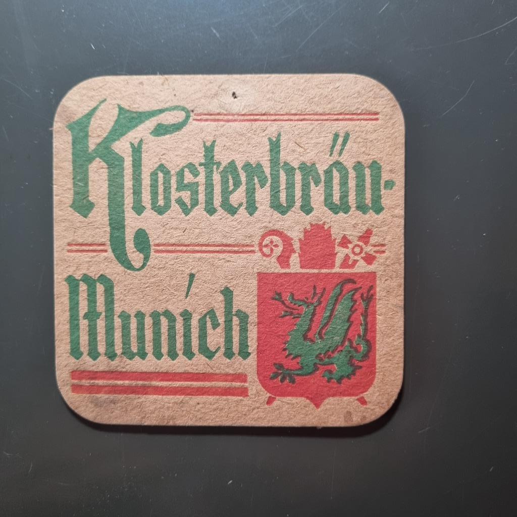 Sous Bock Klosterbräu-Munich, Verzamelen, Biermerken, Ophalen of Verzenden, Gebruikt, Viltje(s), Overige merken