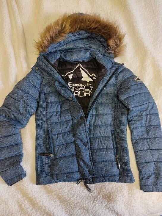 Jas Superdry 8 jaar, Kinderen en Baby's, Ophalen, Zo goed als nieuw, Superdry, Jas
