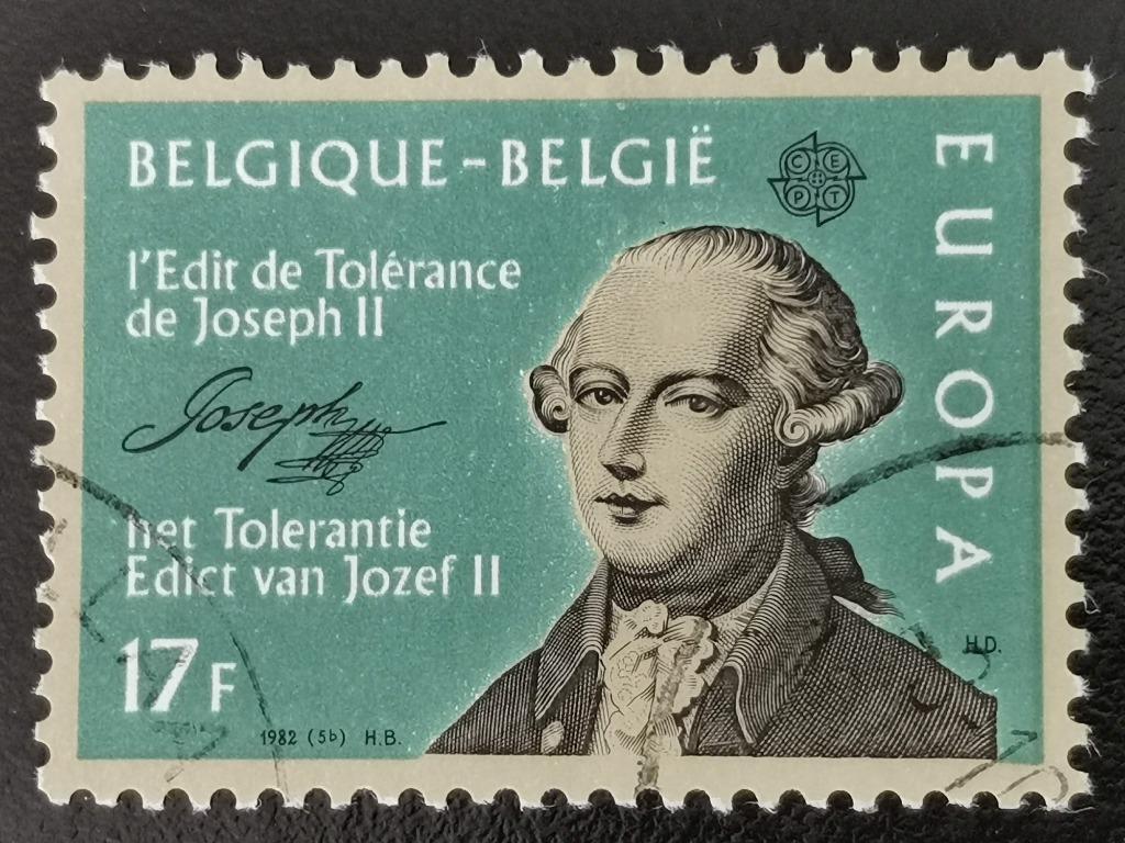 Belgique 1982 - Europe CEPT - Édit de tolérance, Enlèvement ou Envoi, Affranchi, Europe