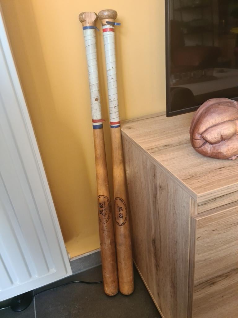 Vintage base ball bats.