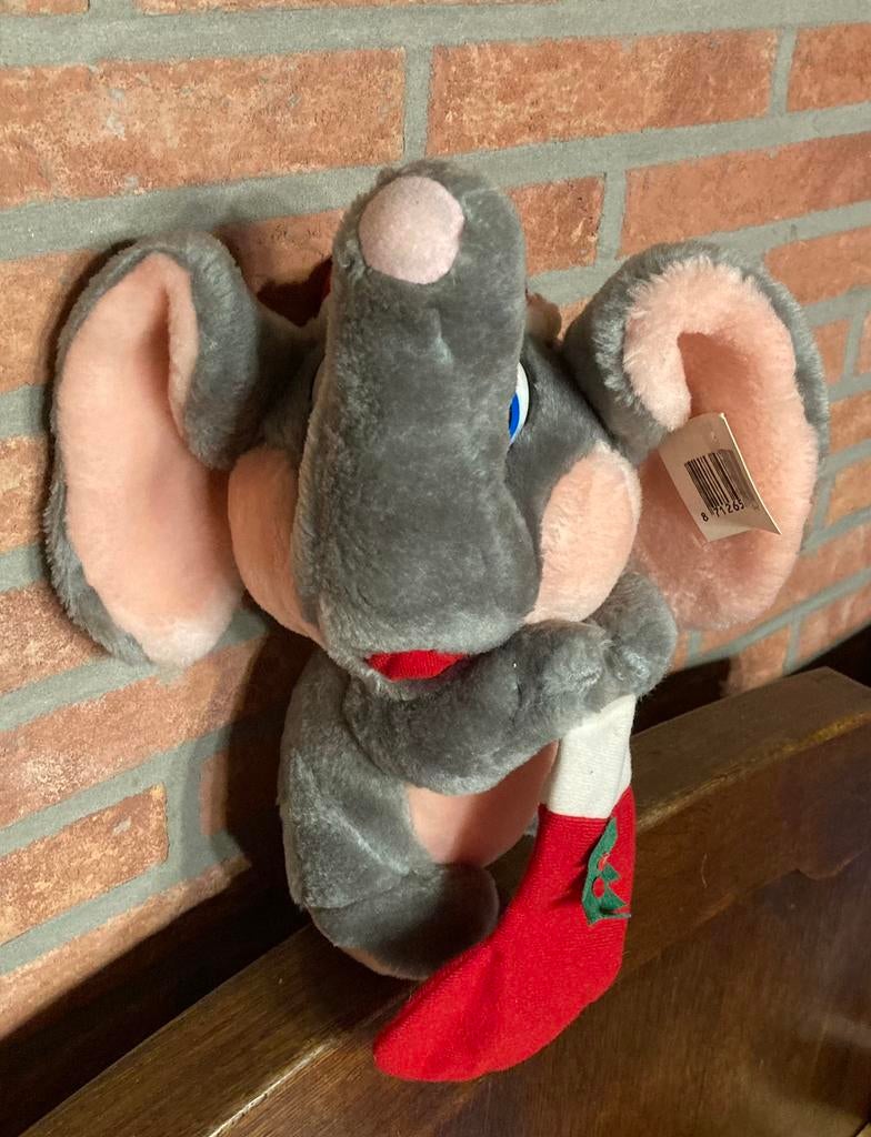 Kerstknuffel olifant met sok, Diversen, Ophalen of Verzenden, Zo goed als nieuw