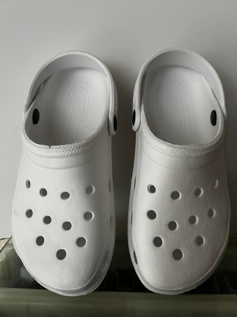 Chaussures style Crocs blanches taille 38, Enlèvement, Neuf, Blanc