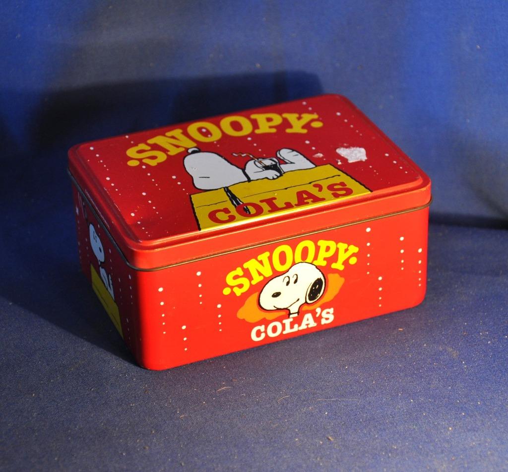 boite en fer snoopy cola's, Verzamelen, Blikken, Ophalen of Verzenden, Gebruikt, Overige, Van Nelle