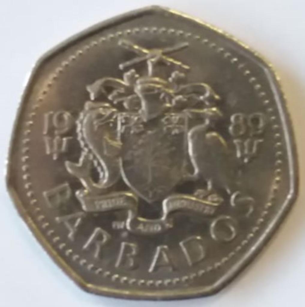 Barbados - 1 Dollar - 1989, Ophalen of Verzenden, Midden-Amerika, Losse munt