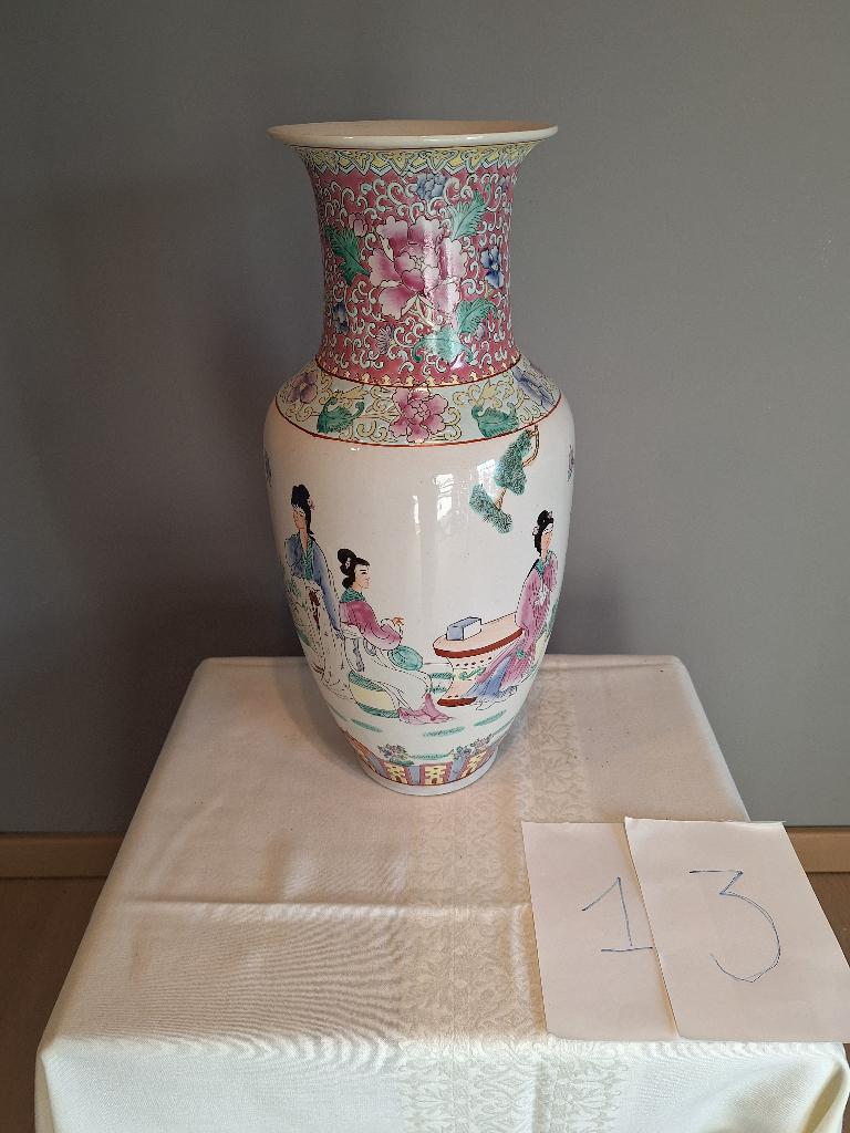 Chinese porseleinen Famille Rose vaas (13), Ophalen
