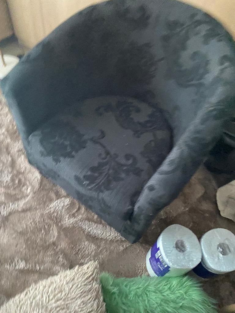 ZETEL STOF ZWART, Huis en Inrichting, Ophalen, Eenpersoons, Minder dan 75 cm, Zo goed als nieuw