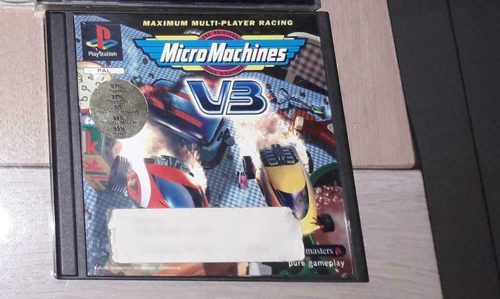 PS1 Micro machines V3, Games en Spelcomputers, 3 spelers of meer, Ophalen of Verzenden, Gebruikt, Racen en Vliegen