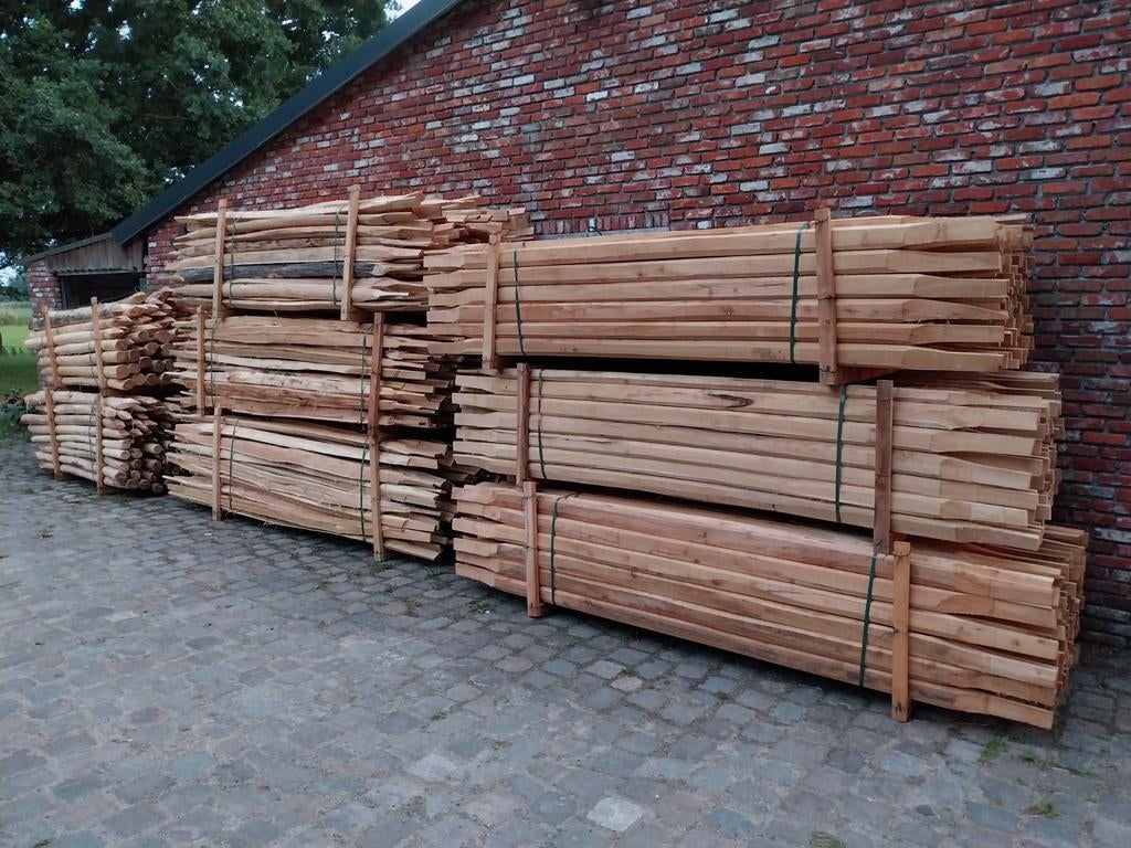 Goedkoopste kastanje hekwerk en grote stock Kippenhoeve, Ophalen of Verzenden