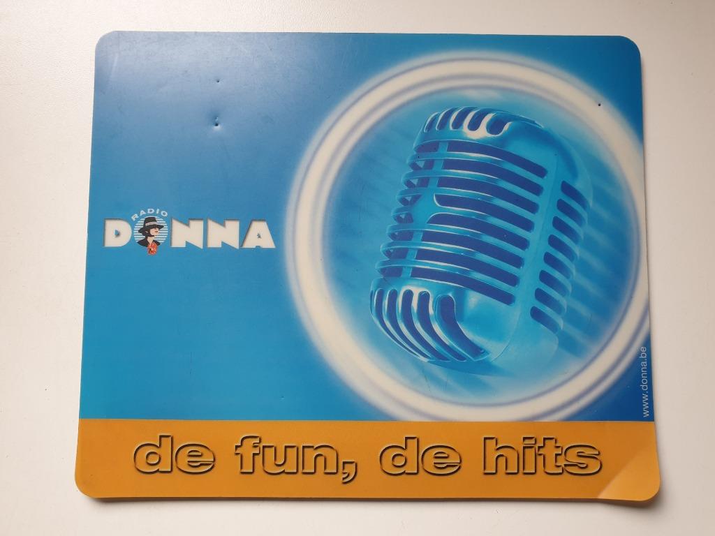 muismat RADIO DONNA de fun, de hits - gebruikssporen, Verzamelen, Ophalen of Verzenden, Gebruikt