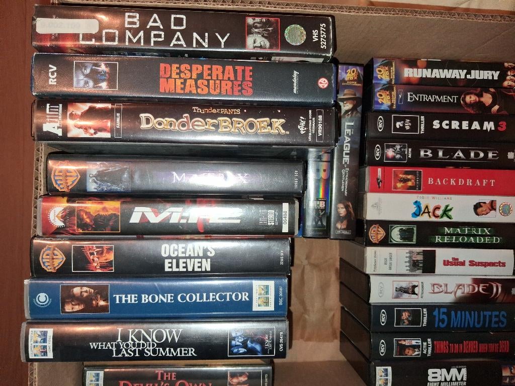 VHS films 51 stuks, Vanaf 12 jaar, Ophalen of Verzenden, Gebruikt