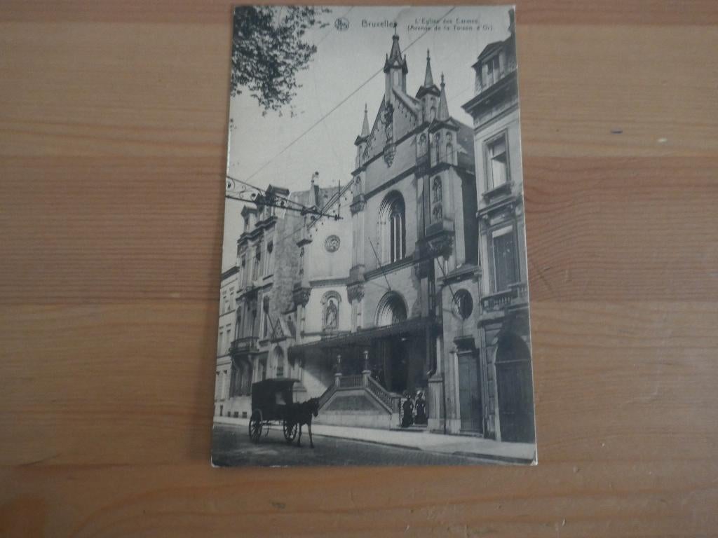 bruxelles l'église des carmes av.de la toison d'or, Verzamelen, Ophalen of Verzenden, Ongelopen, Brussel (Gewest)