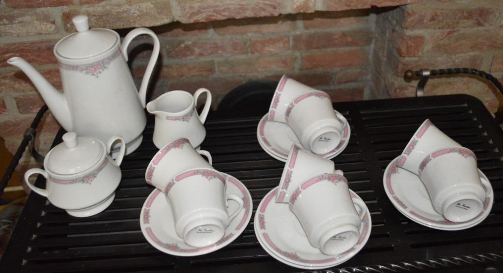 Koffie/ thee servies Victoria 8 personen, Antiek en Kunst, Antiek | Servies compleet, Ophalen
